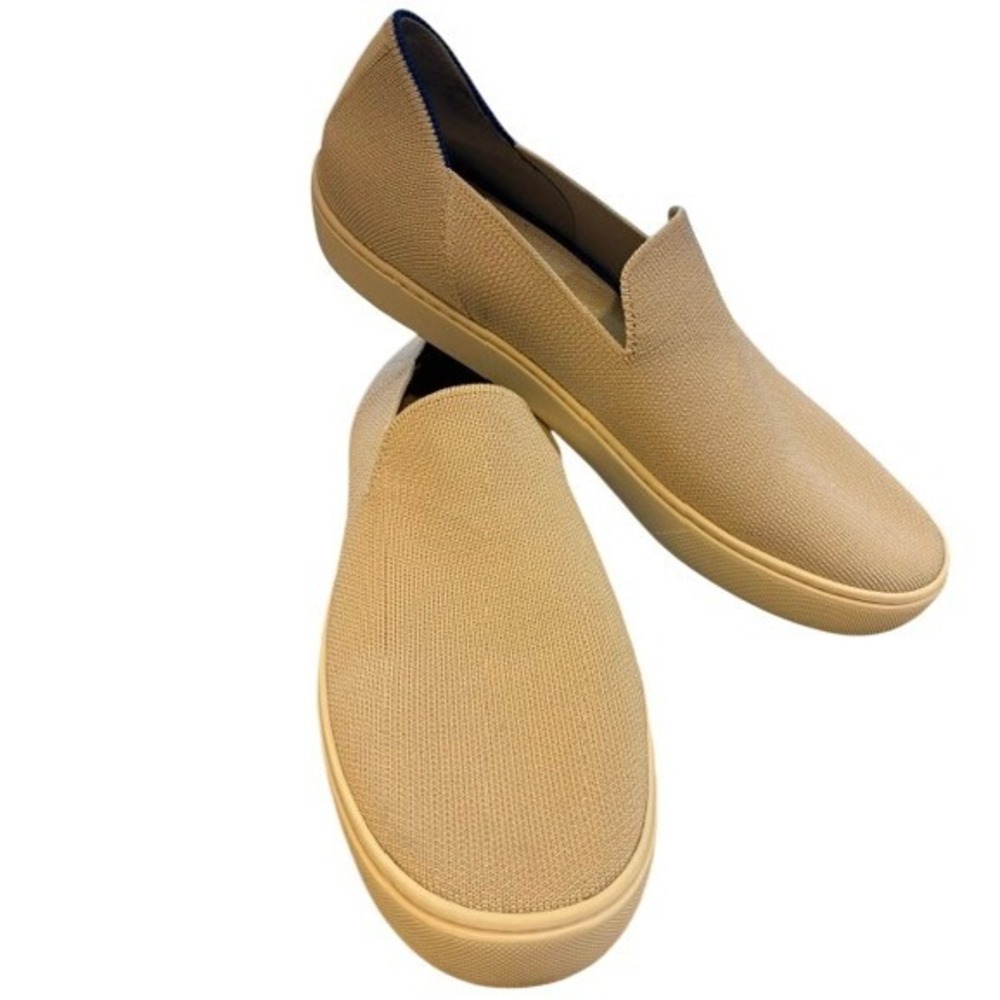 Rothy's RS01 Slip On Sneaker Mens 11.5 Sand Cream Excellent Sustainable Knit